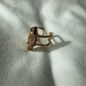 Kendra Scott Rose Gold Drusy Adjustable Ring
